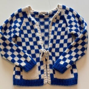 Cabbages and Kings Knit Checkered Cardigan